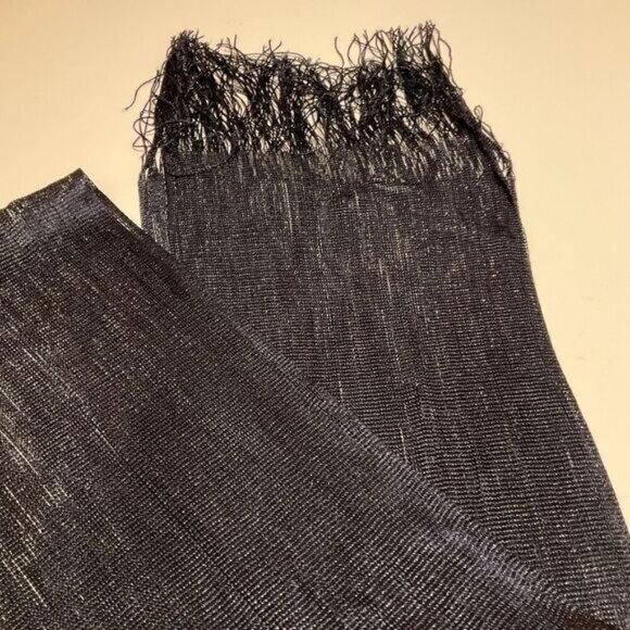 Navy Sparkle Fringe Scarf. Western, taylorswift, beyonce - Picture 3 of 5